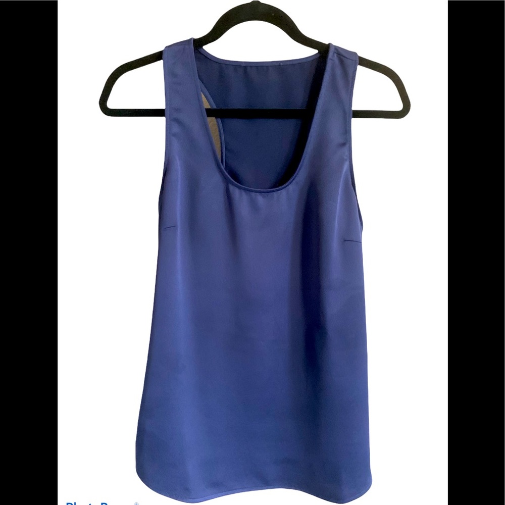 Satin wrinkle free racerback top